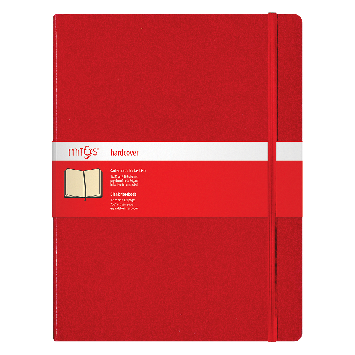 MITOS® HARDCOVER-Caderno Notas Liso(19x25cm)192pag